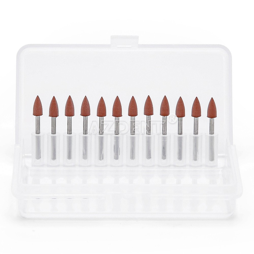 AZDENT Dental Brownie Polishers Friction Grip Burs Mini Points 1.6mm FG 0413