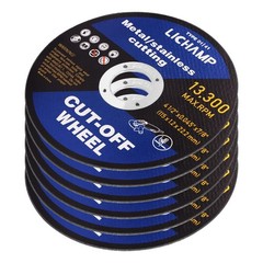 6 Pack of 4.5″ Cut-Off Wheels for Precise Cutting on Metal & PVC – Durable