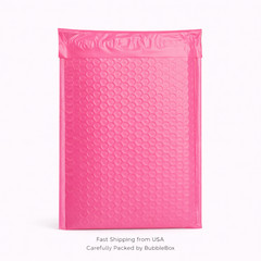 Pink Poly Bubble Mailers 10.5×16 Padded Shipping Envelopes Self Seal Bags