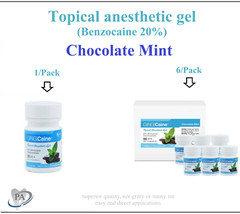Dental Gingicaine Topical Gel Mint Julep, Bing Cherry, Banana, 1-6 oz Exp: 02/29