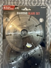 LOT of 4.5” wheels – 4 Flap Discs 3 Cutting Wheels And 3 Pack Diamond Saw Blades