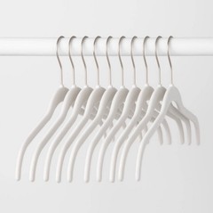 2 Packs Of 10pk Shirt Flocked Hangers – White Brightroom™ Target New Fast Ship