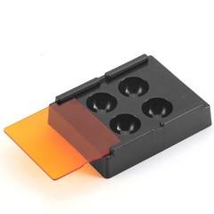 5Pcs Dental 4 Well with Light Shield Cover Palette Bonding Tray Mixing Wells