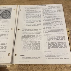Vintage Massey Ferguson MF 300 Combine Service Manual 19966/1967