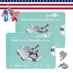 1000PCS AZDENT Dental Orthodontic MIM Monoblock Brackets Brace Roth.022 345 HOOK