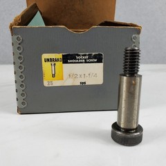 Unbrako 1/2 inch X 1 1/4 inch Socket Head Shoulder Screw 06400 [Lot of 23] NOS