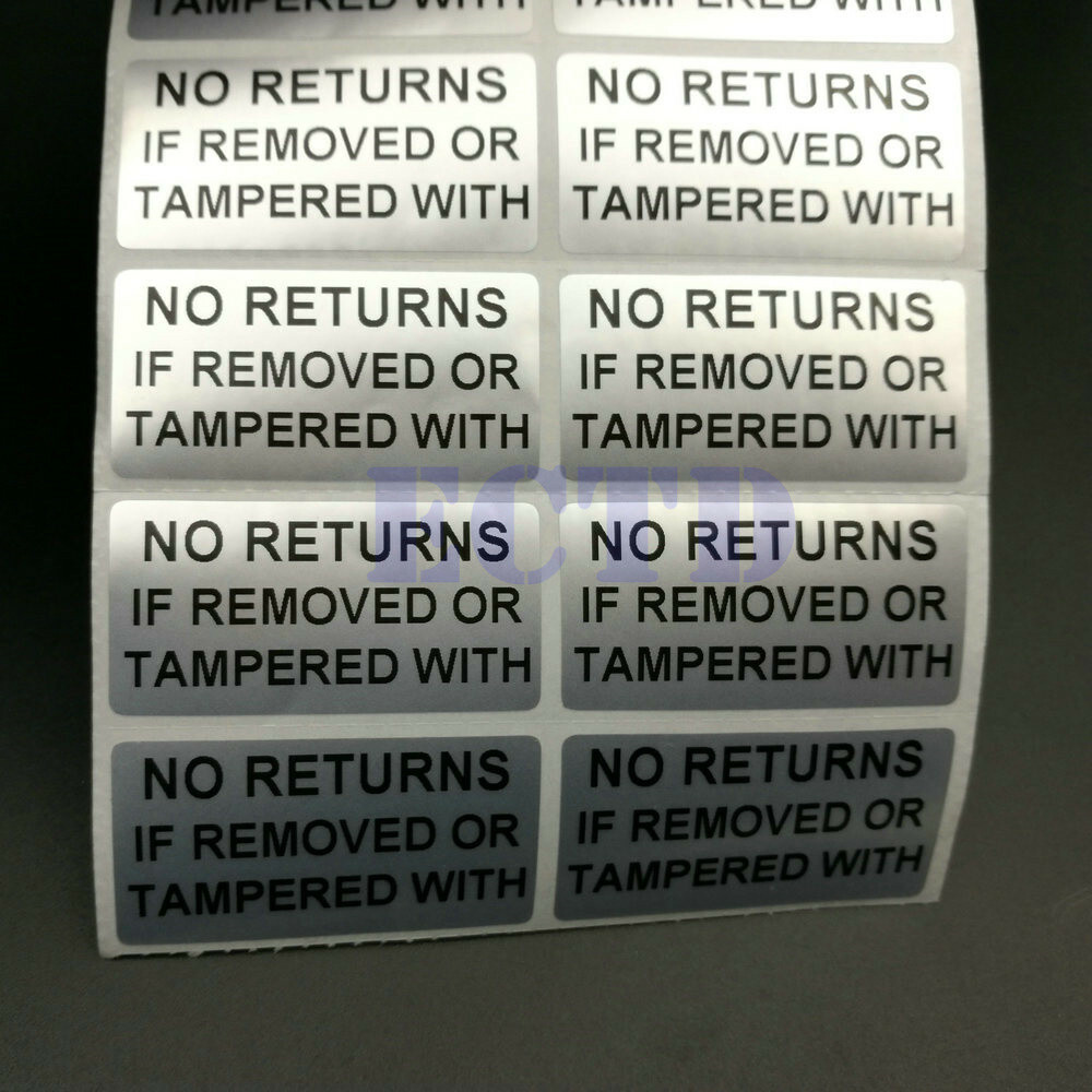 500PCS NO RETURNS IF REMOVED Warranty VOID Security Sticker Best Quality