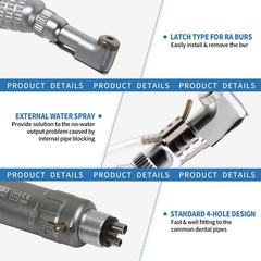 NSK Style Dental Slow Low Speed Handpiece Straight Contra Angle Air Motor 4/2H