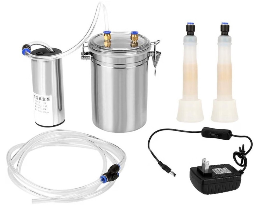 2L Electric Milking Machine Milker Suction Vacuum Pump for Farm Cow Goat Sheep
