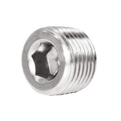 3/8″ NPT Pipe Plug Male Thread Stainless Steel Fitting Countersunk Internal H…