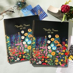 2026 2027 2028 Monthly Planner 24 Month Tabs 8.5×11 Year Calendar