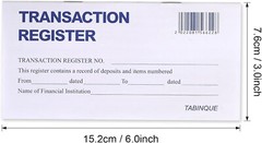 24 PCS Check Registers for Personal Checkbook, Easy to Read Checkbook Register