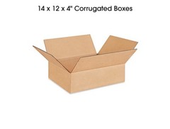 14 x 12 x 4″ Corrugated Shipping Boxes 200lb Test Fast Shipping