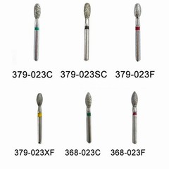 7Type Dental Burs Diamond Round End Taper Football Long Ball High Speed 379 368