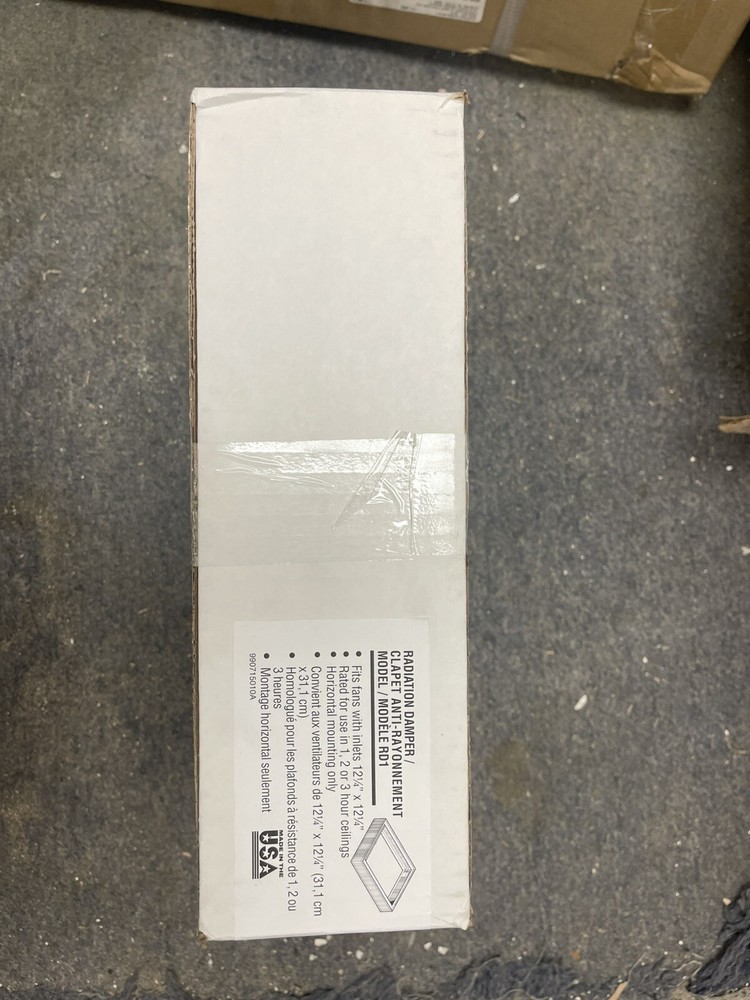 Broan Radiation Damper RD1 12.25”x12.25
