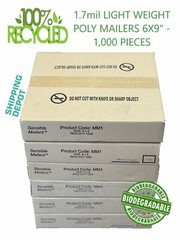 Eco-Friendly Poly Mailer Envelopes by Sensible Mailers 100% Recycled Material