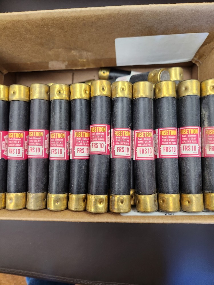 Fusetron FRS-R-10 FUSETRON TIME DELAY FUSE 10 AMP 600V RK5 FRSR10