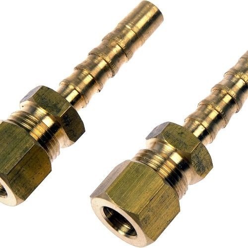 Fuel Line Adapter – 5/16 In. Steel to 5/16 In.(8mm) Nylon Tubing, 2 Pack Univers