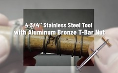 4 3/4″ Stainless Steel Tool w/T-Bar Nut For Repair Hoses,Steel Wire/Cable 0.062″