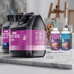 72OZ Large Crystal Clear Epoxy Resin Kit with Bonus 16oz AB Resin Set & Complete