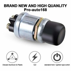 50A SPST-NO Momentary Push Button Starter (Ignition) Switch with Weather Boot