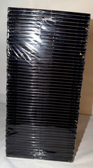 NEW 50-pack Slim/Thin/5mm Jewel Cases Black for CD/DVD Sealed – Generic/No Brand