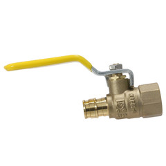1 Piece 1/2 PEX A FEMALE BALL VALVE, 1/2 EXPANSION X 1/2 FNPT VALVE, F1960