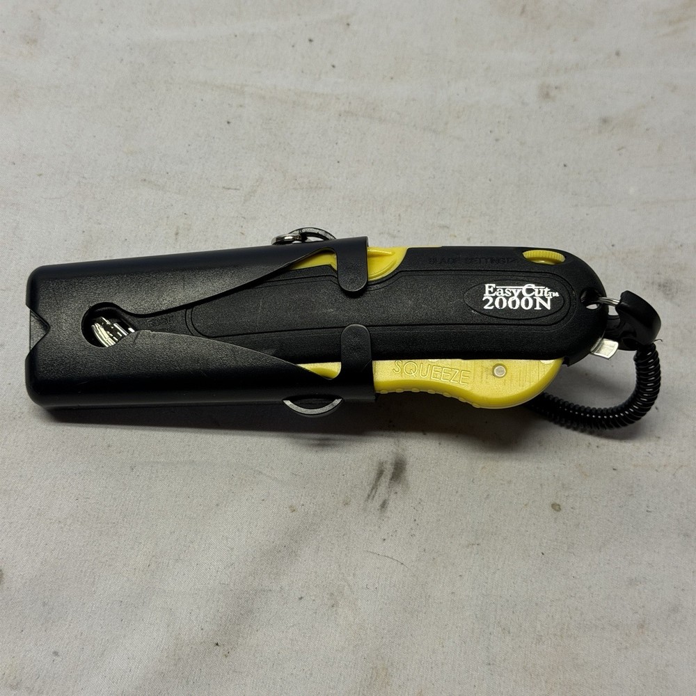 Easy Cut 2000N Safety Box Cutter Holster & Lanyard Tool Used
