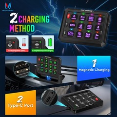 Wireless RGB Switch Panel Toggle Momentary Strobe 80A/60A Circuit Relay System