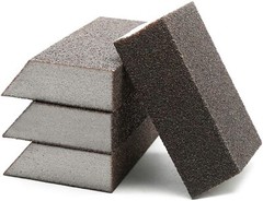 16 PACK Angled Sanding Sponge Block 40 60 80 120 Grit for Grinding Wood Metal US