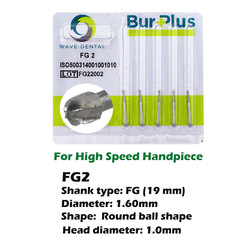 Wave Dental Surgical Burs Round FG SURG 2 4 6 8 High Speed Carbide Bur 19mm 25mm