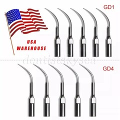 10X Dental Ultrasonic Piezo Scaler Tips Fit DTE SATELEC Handpiece GD1 GD4 H