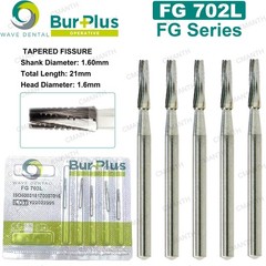 WAVE Dental Burs Surgical Carbide Burs FG Friction Grip For High Speed 1958 NiCr