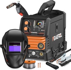 140A 3 in 1 MIG Welder,Flux Core, Mig/Lift Tig/Stick Welding Machine 110V Portab