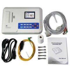 CONTEC ECG300G Digital 3 Channel 12 lead Electrocardiograph EKG Machine Fedex