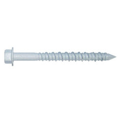 1/4″ White Ruspert Slotted Hex Head Concrete Screw – Select Length & Pkg Qty