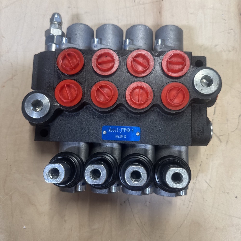4 Spool Hydraulic Monoblock Double Acting Control Valve, 11 GPM, JYP40-4