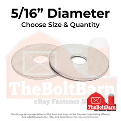 5/16″ Stainless Steel Fender Washers (Choose Size & Qty)