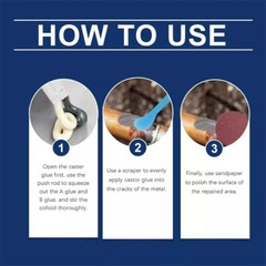 Strong Foundry Glue,Metal Repair Glue, AB Metal Glue Heary Duty Weld 85ml