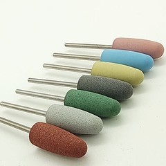 50 Pcs Dental 2.35mm Lab Silicone Rubber Polishing Burs Shank Polishers Diamond