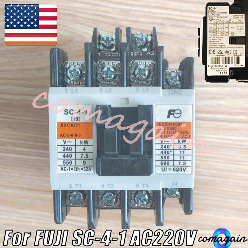 NEW For Fuji SC-4-1 Magnetic Contactor AC220V 3 Pole(s) Fast Shipping