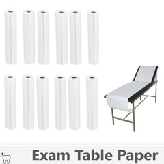 Medical Exam Table Paper Premium White Smooth Thick -21 in x 225 ft to -12 Rolls