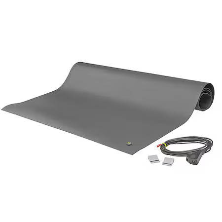 Scs 8901 Gray Static Dissipative Mat, 0.07 In Thick, Rubber