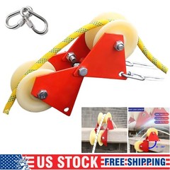 Lifting Pulley System Roof Top, Rope Block and Tackle Pulley System for Lifting