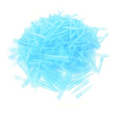 500 x Laboratory Clear Blue Plastic Fine Tip Pipette Tip 1000ul 1ml