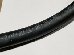 TPC 76020 #2/0awg Super-Trex Power Cable 2000V 2kV TnC RHH/RHW-2/DLO Black /1ft