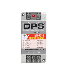1 Phase to 3 Phase Converter, Suitable for 0.5HP(0.4kW) 1.5Amp 200-240V Motor