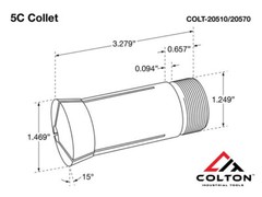 Colton 20752 45 Piece 5C Collet Set 1/32″ – 1″ x 1/64″ to 1/2″ & 17/32-1″ x1/32