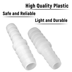 Bonsicoky 5 Pcs Plastic Hose Barb Reducer Fitting, 3/8″ to 5/16″ Hose Barb Un…