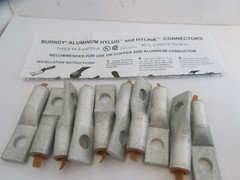 Burndy YA25A3 Hylug 3/8″ Tan 1 Hole Compression Lug (Box of 10 Lugs)